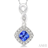 Gemstone & Diamond Pendant