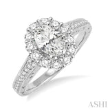 Oval Shape Diamond Engagement Ring