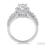 Pear Shape Semi-Mount Diamond Engagement Ring