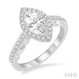 Marquise Shape Diamond Engagement Ring