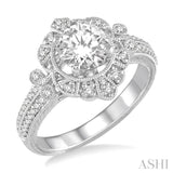 Semi-Mount Diamond Engagement Ring