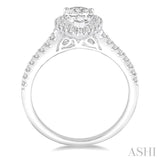 Pear Shape Semi-Mount Diamond Engagement Ring