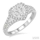 Heart Shape Lovebright Diamond Engagement Ring