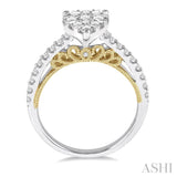 Pear Shape Lovebright Essential Diamond Engagement Ring