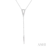 Triangle Spike 'Y' Diamond Necklace