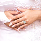 Pear Shape Lovebright Diamond Wedding Set
