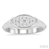 Marquise Shape Lovebright Essential Diamond Signet Ring