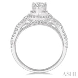 Pear Shape Semi-Mount Diamond Engagement Ring