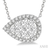 Pear Shape Lovebright Essential Diamond Necklace