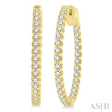 Inside-Out Diamond Hoop Earrings