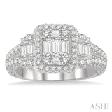 Past Present & Future Fusion Diamond Engagement Ring