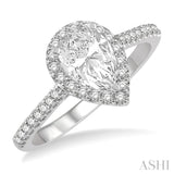 Pear Shape Diamond Engagement Ring