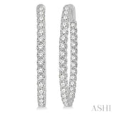 Inside-Out Diamond Hoop Earrings