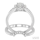 Oval Shape Lovebright Diamond Wedding Set