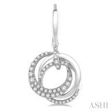 Circle Diamond Fashion Earrings