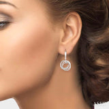 Circle Diamond Fashion Earrings