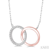 Double Circle Diamond Fashion Pendant