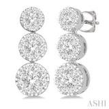 3 Stone Lovebright Essential Diamond Earrings