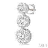 3 Stone Lovebright Essential Diamond Earrings