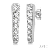 Vertical Bar Diamond Earrings