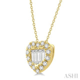 Heart Shape Fusion Diamond Fashion Pendant