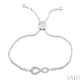 Infinity Diamond Lariat Bracelet