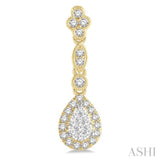 Pear Shape Lovebright Diamond Earrings