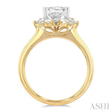 Marquise Shape Semi-Mount Diamond Engagement Ring