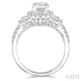 Oval Shape Semi-Mount Diamond Engagement Ring