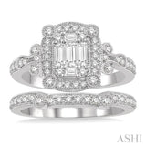 Fusion Diamond Wedding Set