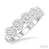 5 Stone Lovebright Essential Diamond Wedding Band