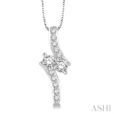 2 Stone Diamond Pendant