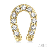 Horseshoe Petite Diamond Fashion Earrings