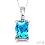 Gemstone & Diamond Pendant