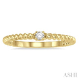 Stackable Petite Diamond Fashion Ring