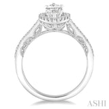 Marquise Shape Semi-Mount Diamond Engagement Ring