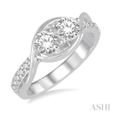 2 Stone Diamond Ring