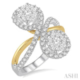 2 Stone Lovebright Diamond Fashion Ring