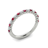 14 KT White Gold Gemstone Ring