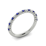 14 KT White Gold Gemstone Ring