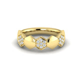 Alternating Diamond Cluster Honeycomb Ring