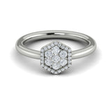 Diamond Cluster Single Honeycomb Ring