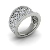 Multi Diamond Weave Ring