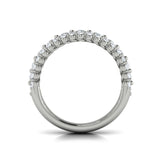 Diamond Three Row Ring