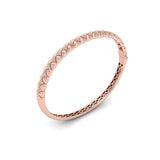 14 KT Rose Gold Diamond Bangle