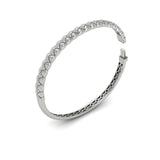 Diamond Tufted Vlora Star Hinged Bangle