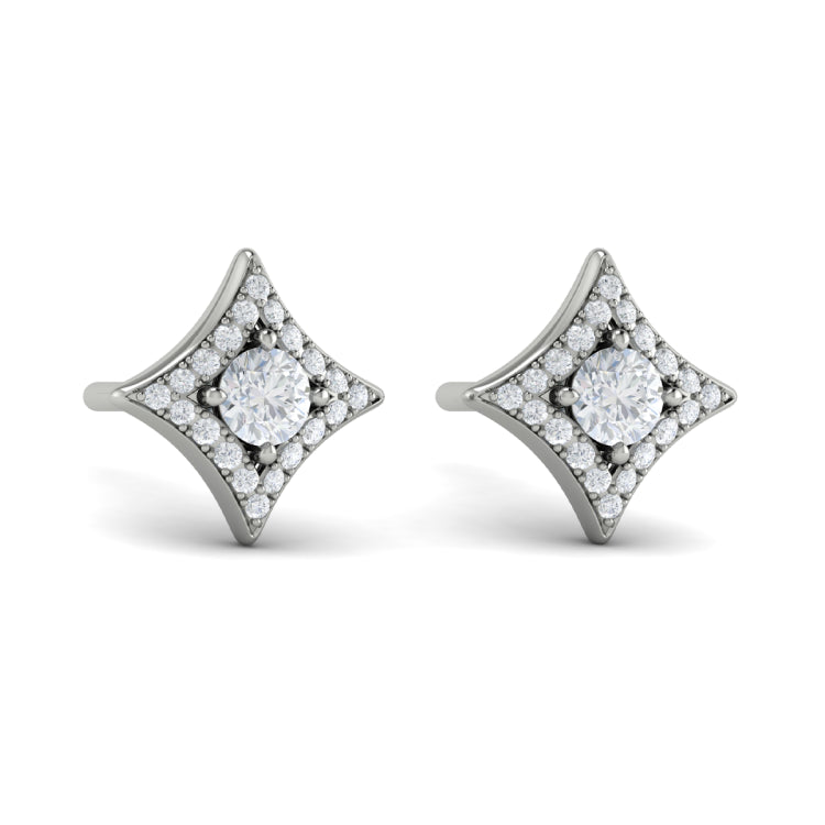 Diamond Vlora Star Stud Earrings
