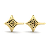 Diamond Cluster Star Stud Earrings