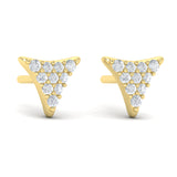 Diamond Trinity Stud Earrings