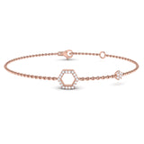 Diamond Double Open Honeycomb Bracelet